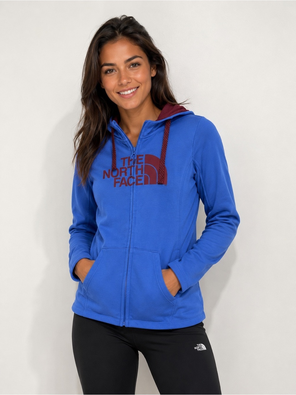 The North Face Women’s Full Zip Fleece-Lined Hoodie Jacket Small